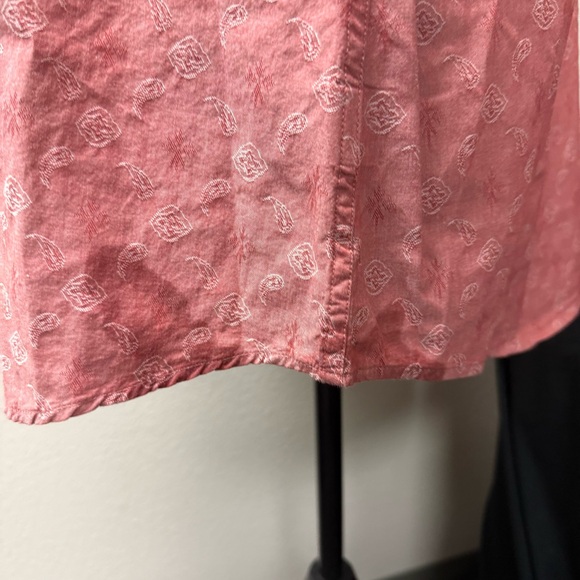 Cremieux Premium Denim Pink Embroidered Western Button Shirt 100% Cotton L - Picture 3 of 9